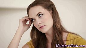 Mature milf enjoys oral attention from partner.