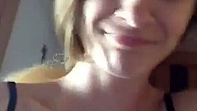 girl records in bathroom