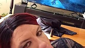 Non ne ho mai abbastanza del cazzo shemale di Celeste in bocca