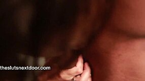 Krista Lust gives interracial blowjob with handjob