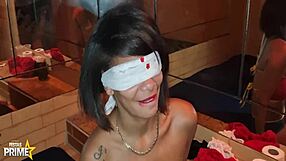 Watch magrinha take on will mastro's giant black cock!