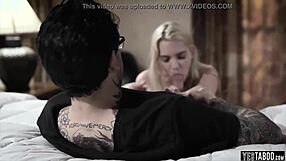 Teen Chick Lured Into Sex By Pervy Neighbour With Blowjob And Doggystyle