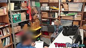 Hot Blonde Fucked After Shoplifting Bust