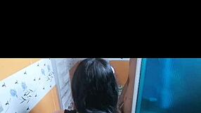 My brother's Colombian girlfriend gave me a rimjob and deepthroat