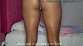 Homemade anal sex fills big ass with milk