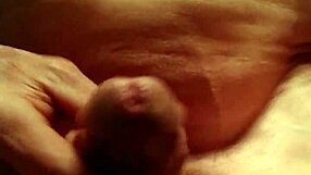 jerking off with a cock ring on my hard dick again