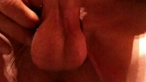 jerking off with a cock ring on my hard dick again