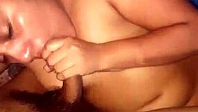 Milf performs oral masturbation on cock during sex massage