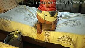 Natella shaking her ass in a hotel room