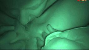 OLD MAN FUCKS YOUNG GIRL IN NIGHT VISION POV WITH HARDCORE BLOWJOB