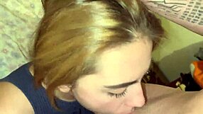 สาวบลอนด์ร้อนรดควยลึกๆ รับแตกปากเลอะๆ POV