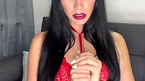 naughty latina in lingerie touches herself shaved and natural