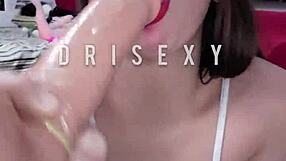 teen shoving huge dildo in tight ass 😏