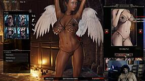 Will she punish them in this nude anime fantasy?