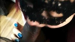 Anita gives a hot blowjob and swallows in group fun.