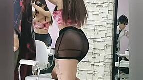 Estetica De Encuentros Sexuales: Cogiendo Con La Estilista Para Un Final Feliz