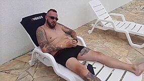 fucking two hot babes by the pool with diana smith