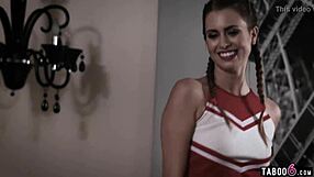 teen cheerleader tempts neighbor