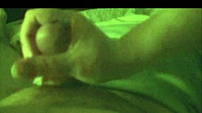 plump liz woodward gives handjob with french nails