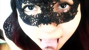 Anita gives a hot blowjob and swallows in group fun.