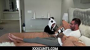 Fucking My Tiny Teen Whore in Panda Costume - Zerella Skies
