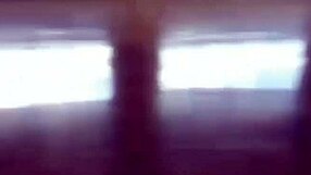 Intense Anal Blowjob and Hard Fucking on Public Theater Stairs