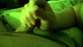 plump liz woodward gives handjob with french nails