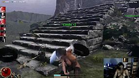 Will she punish them in this nude anime fantasy?