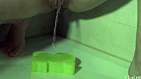 Elizabeth L Enjoys a Steamy Solo Shower Masturbation Session