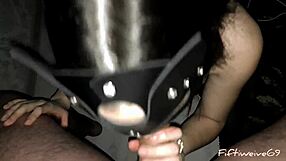 Teen slut Hunter Spermoy rides big cock in POV, swallows cumshot on her face.