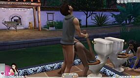 Granny's Wild Fun in Sims 4!