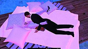 a warm cartoon moment in cold weather