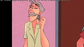 Mon amie coquine de l'église en animation sauvage à la maison