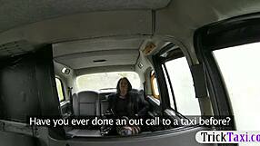 Woman In Pantyhose Nailed And Facialed By Driver Outdoors