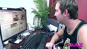 Inked beauty sucking big cock and fucking