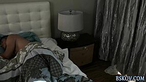 alexis adams, the brunette teen babe, tugs and receives a cumshot in high definition