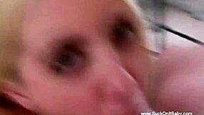 Hot amateur blonde milf babe enjoying a fun moment