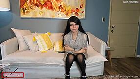 Therapist rewards best client with office fuck and blowjob