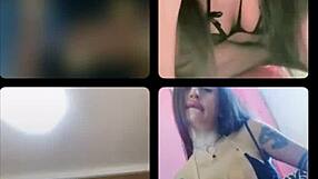 Instagram girls connect with friends through webcam chats