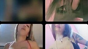 Instagram girls connect with friends through webcam chats