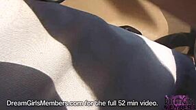 Two Coeds Undress Publicly in Florida, Clothes Ripped, Caught by Security