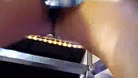 Gostosona strips nude at the open bar