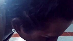 Obedient Shemale Intensely Sucking Cock