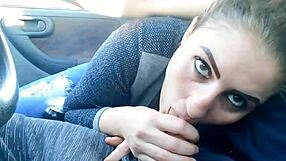 Married Friend Gives Blowjob After Work Ride