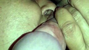 Fat prostitute masturbating under male domination