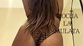 Wow! Mochalamulata's Sexy Lapdance in Black Stockings Teases Hard!