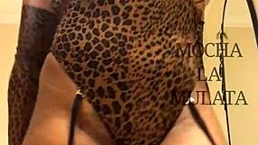 Wow! Mochalamulata's Sexy Lapdance in Black Stockings Teases Hard!