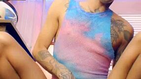 This fun hardcore gay masturbation includes his excellent huge cock