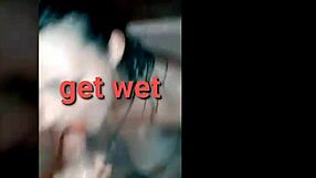 Enjoying a relaxing shower session