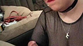 Obedient girl sucks daddy's cock!